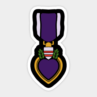 Purple heart medal. veterans day U.S army veteran Purple heart medal for veterans day Sticker